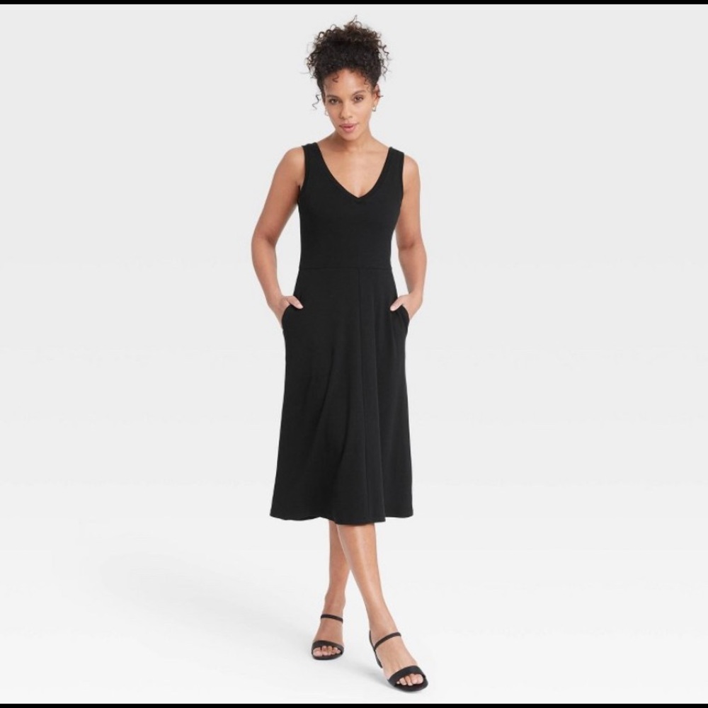 A New Day Sleeveless Ribbed Ballet Dress